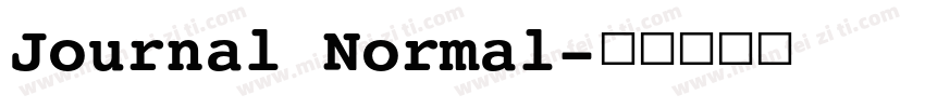 Journal Normal字体转换